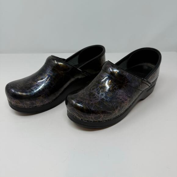 Dansko Professional Clogs Women's 37 Lightning Black Nursing Shoe - Picture 2 of 16